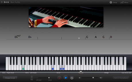 GarageBand '09 artist lessons