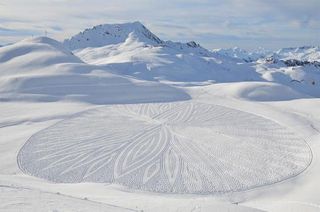 geometric snow patterns