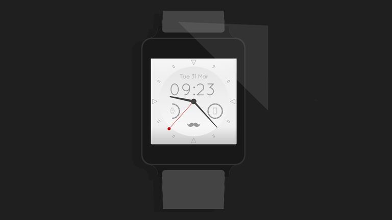 8. Moustache Watch Face