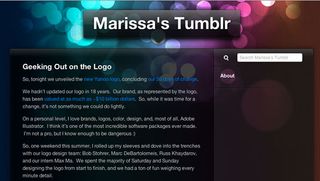 Marissa Mayer used Tumblr to reveal the process behind the new logo's creation