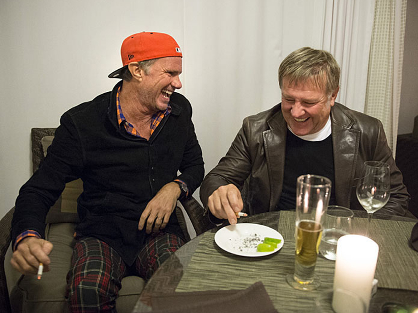 In conversation: Chad Smith with Alex Lifeson - in pictures