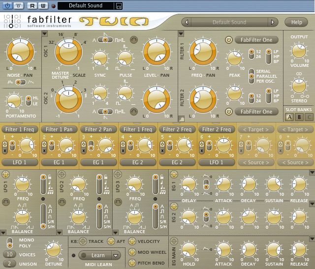 Twin boasts more polyphony, more oscillators and far greater possibilities