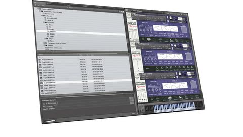 Spitfire have constructed a custom Mercury Synth shell into which Kontakt patches are loaded