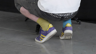 The Cake team rocking cool socks