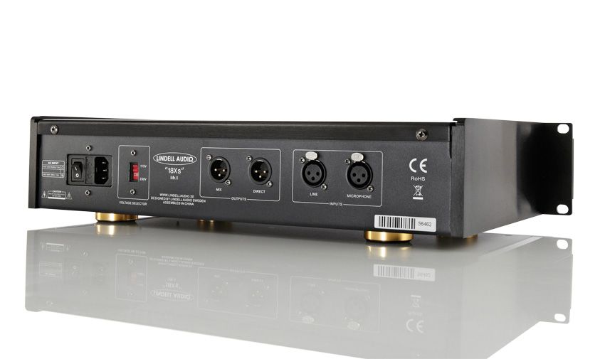 Round the back are XLR inputs for mic and line, and two XLR outputs - one pre and one post the mix control