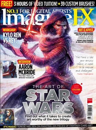 imaginefx issue 129 cover star wars kylo ren