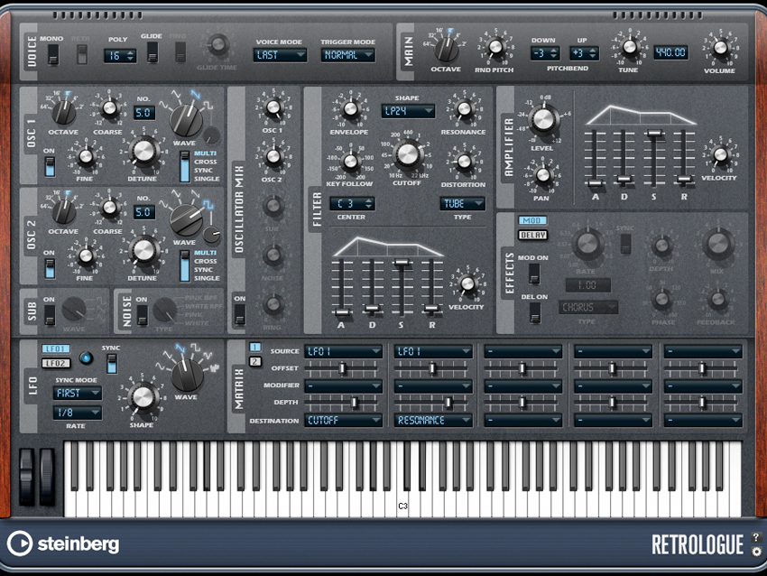 Tweaking the synth