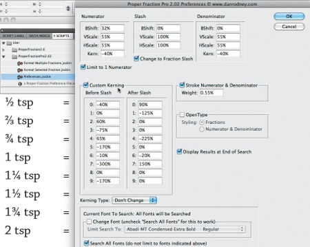 proper fraction pro, dates, script