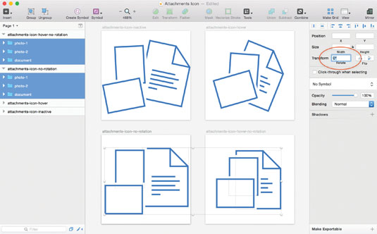 Preparing the icon for export