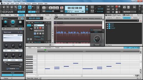 The Piano Roll View looks much as it ever has, but has received a few enhancements that'll please MIDI heads