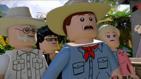 Lego Jurassic World Workers in Peril