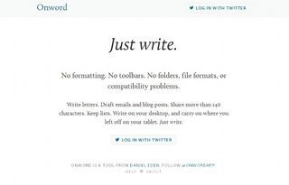 OnWord is a simple Ruby application for writing documents anywhere