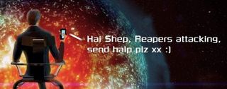 Mass Effect 3 - Illusive man loves to text