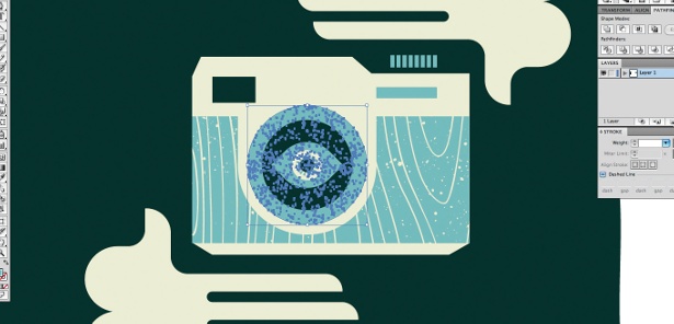 Create retro graphics in Illustrator: step 6