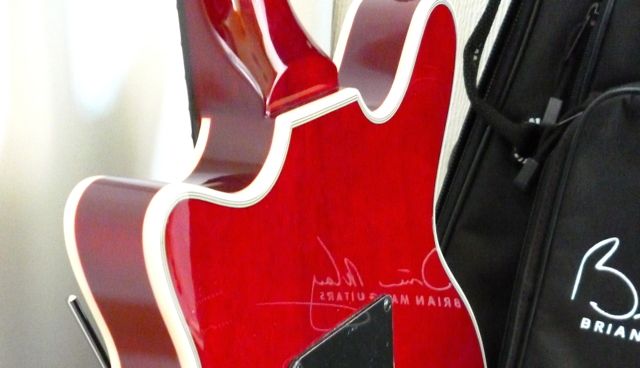 The heel joint of the Brian May guitar