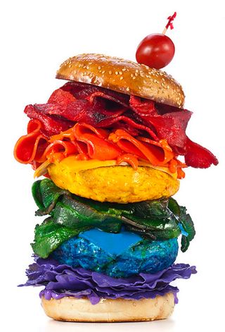 Food meets art in Hargreaves' Food of the Rainbow series