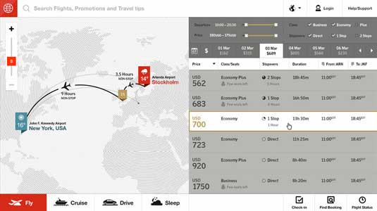 A visually represented set of complex options is much easier to comprehend and navigate