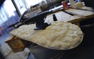 3D printed skateboard