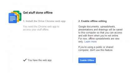 Go offline