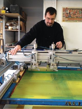 The screen printing process needed to be exact