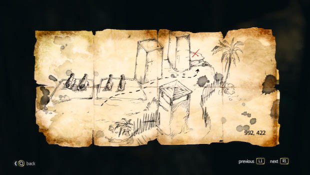 Black Flag Buried Treasure No. 15 map