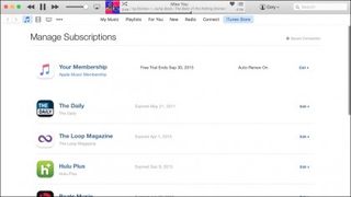 Manage iTunes Subscriptions
