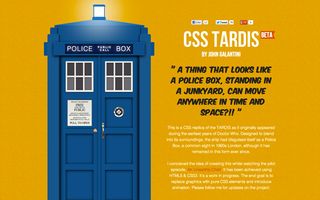 CSS3 images: TARDIS/Police Box