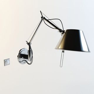a 3D model of a wall lamp