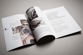 The above brochure was created for Mareiner Holz by moodely brand identity, Johanna Ecker and Marion Luttenberger
