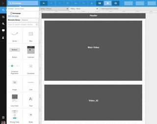 Content wireframe