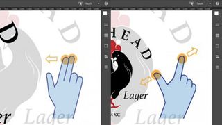 Adobe Touch Workspace pan-zoom
