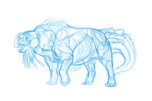 How to create a fantasy beast: nail the muscles