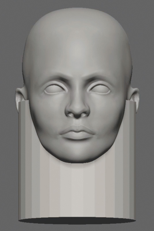 Use the Append brush to add a cylinder and a sphere