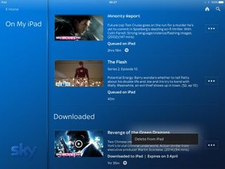 Sky Q downloads