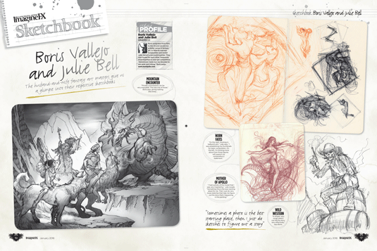 Imagine FX 130 - Sketchbook with Julie Bell and Boris Vallejo