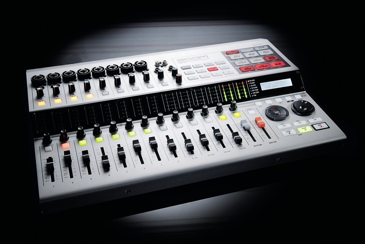 There's a built-in drum machine and bass.