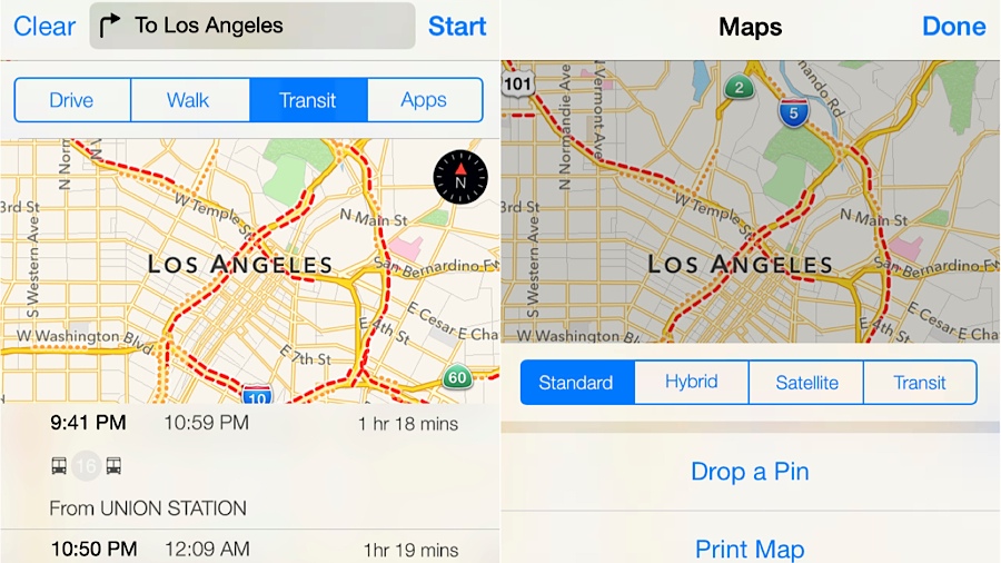 Apple Maps public transit leak