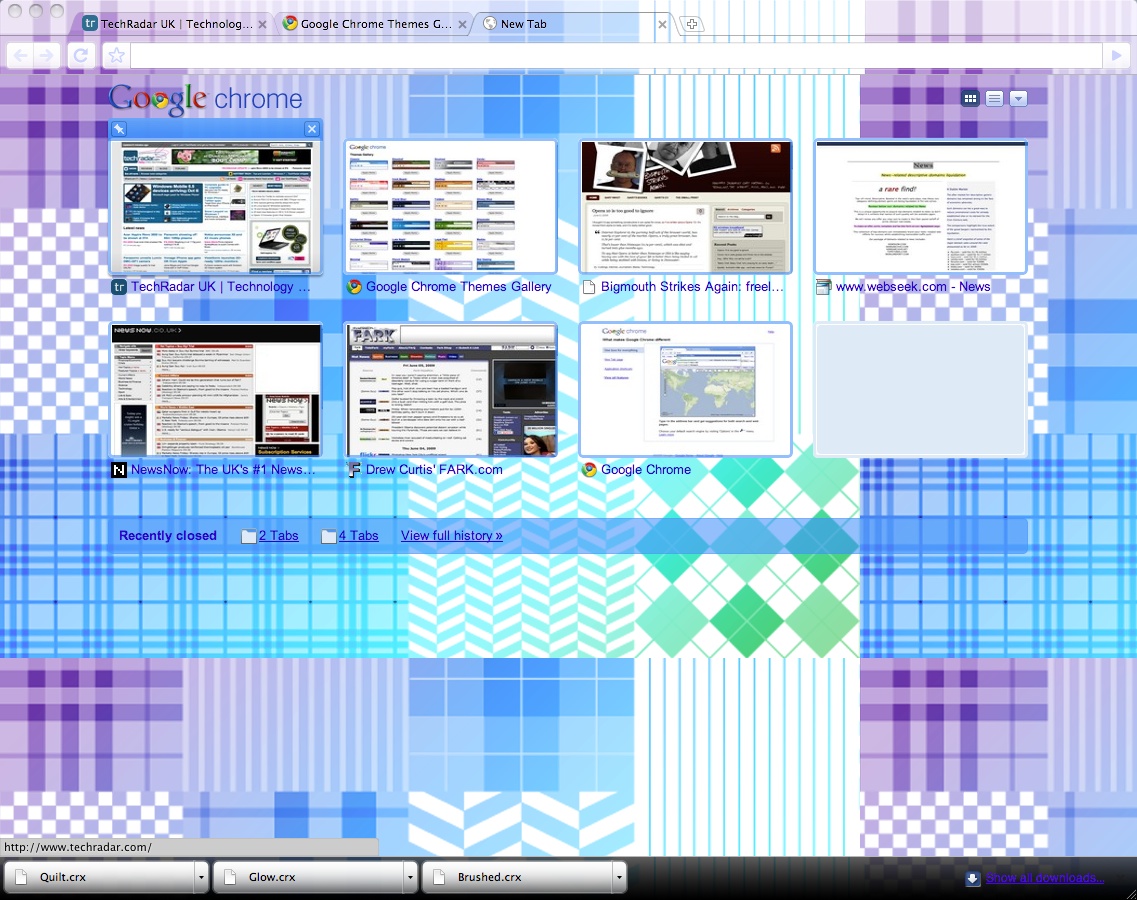 Google Chrome themes