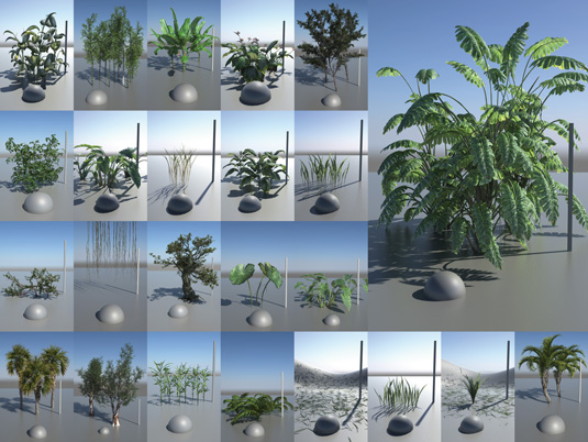 How to create a 3D nature scene
