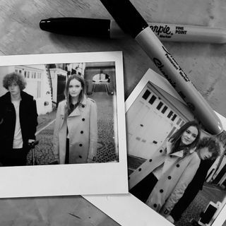 Polaroids taken by photographer Brooklyn Beckham as part of a campaign for Burberry
