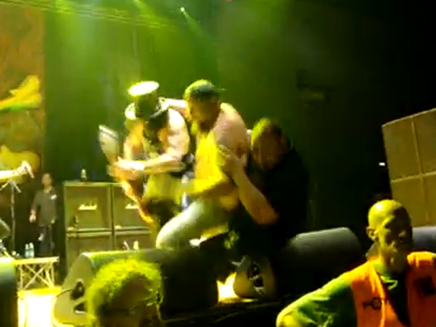 Is it WWE? Nope, it&#039;s Slash, who refuses to go down for the count