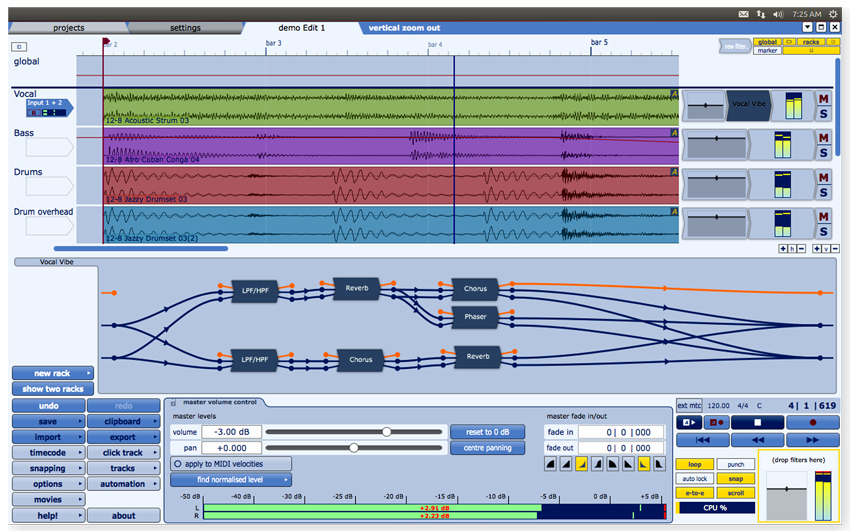 Tracktion 4 is now compatible with another operating system.