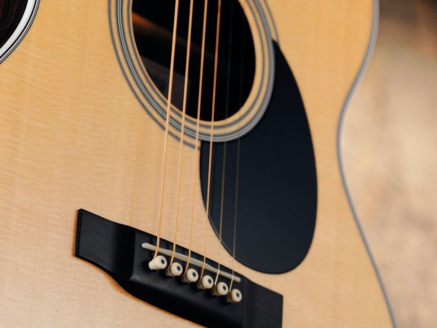 The guitar offers a bright, punchy tone.