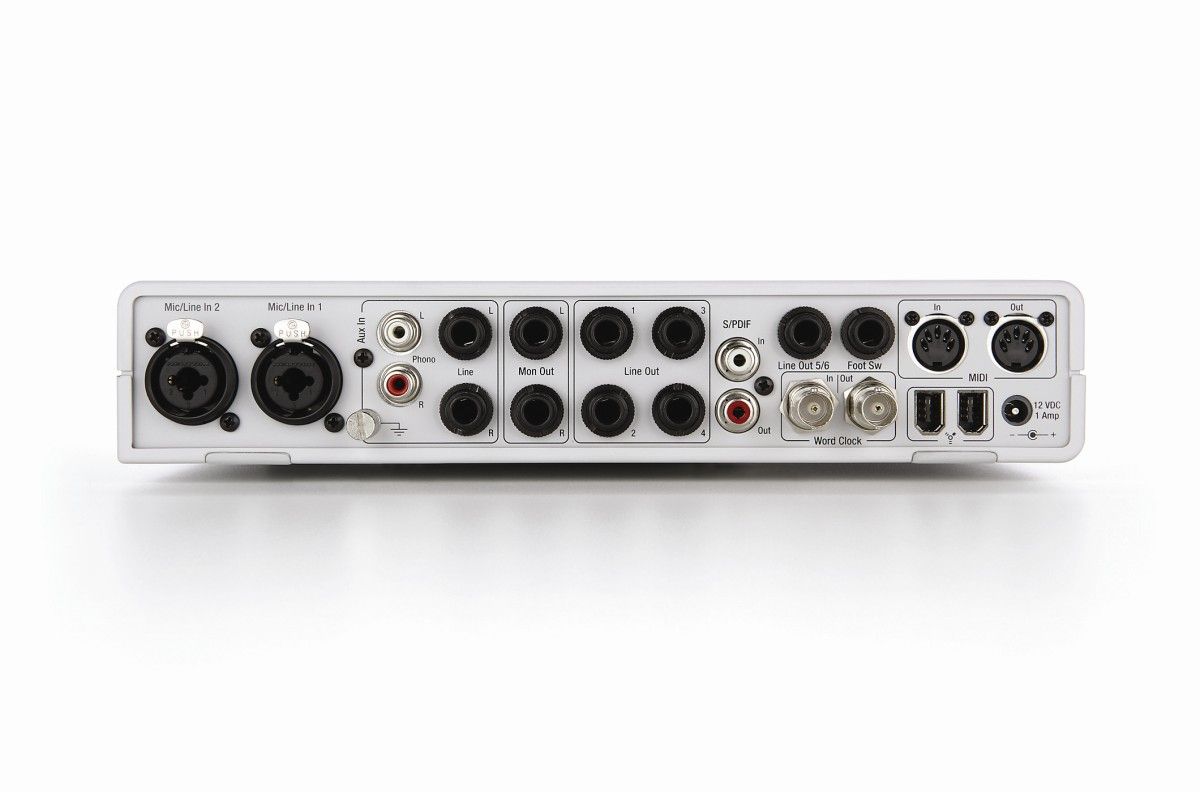 There are six analogue outputs round the back.