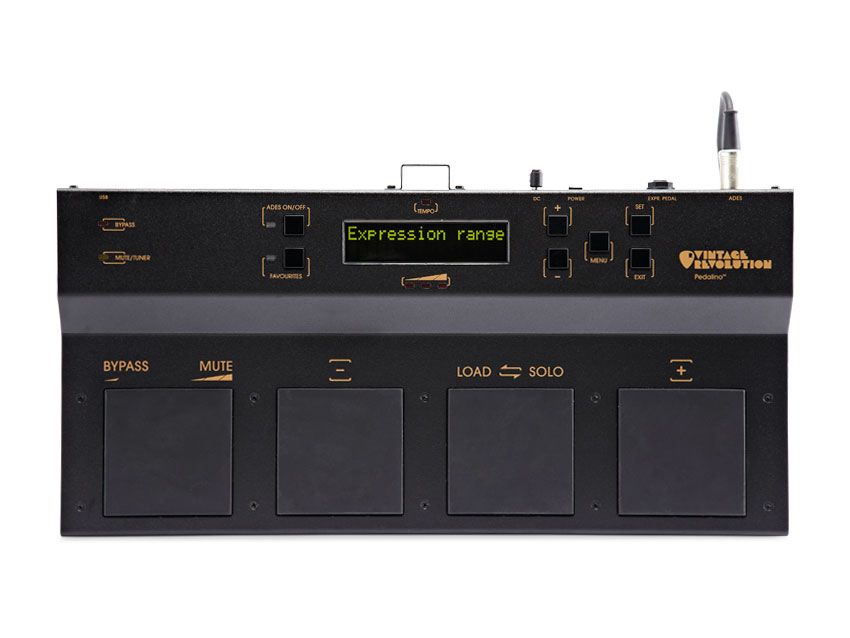 The Pedalino can be set up to carry out different functions depending on how hard you press the large switch pads