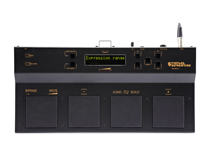 The Pedalino can be set up to carry out different functions depending on how hard you press the large switch pads
