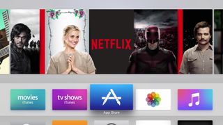 Apple TV interface