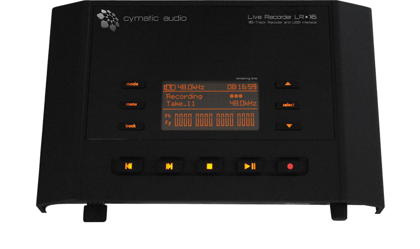 The LR16 offers 16-track recording direct to USB with audio files that you can then transfer to a DAW