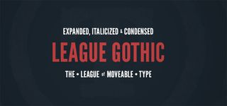 Free web fonts League Gothic