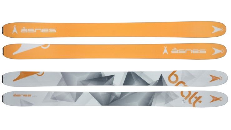 Flexi Polar Plateau ski bindings and Asnes Eggi touring skis